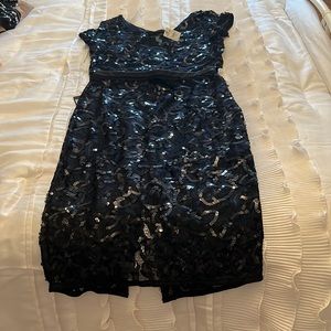 Midi sequin skirt and top